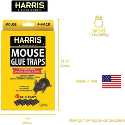Harris Pre-Baited Mouse Glue Traps, Non-Toxic And Fully Disposable, 4pk -Garden Supplies Sales 2024 blob 57376.1616717452