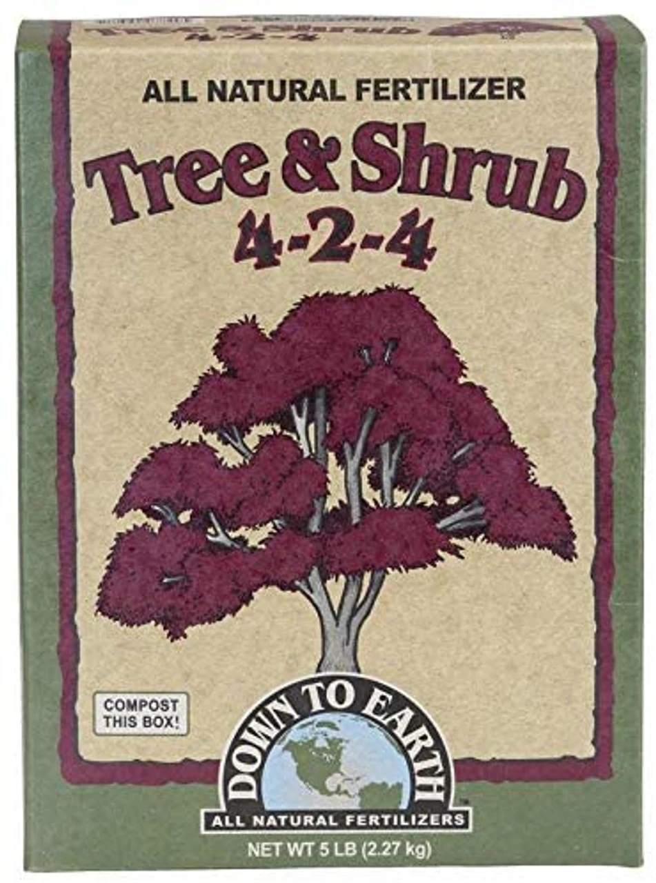 Down To Earth All Natural Tree & Shrub Fertilizer Mix 4-2-4, 5 Lb 3 Down To Earth All Natural Tree & Shrub Fertilizer Mix 4-2-4, 5 Lb