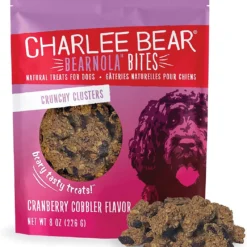Charlee Bear Bearnola Bites Crunchy Clusters Natural Treats , Cranberry Cobbler