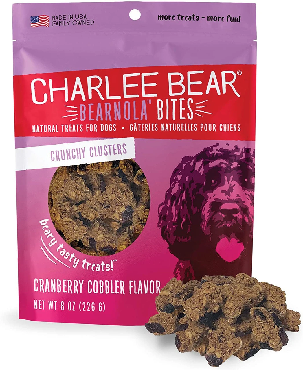 Charlee Bear Bearnola Bites Crunchy Clusters Natural Treats , Cranberry Cobbler 3 Charlee Bear Bearnola Bites Crunchy Clusters Natural Treats , Cranberry Cobbler