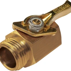 Dramm Heavy-Duty Brass Shut-Off Valve, Single
