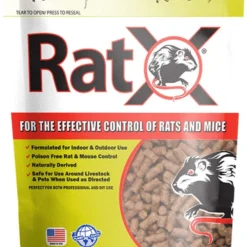 RatX All-Natural Non-Toxic Rat And Mouse Killer Pellets, 1 Lb
