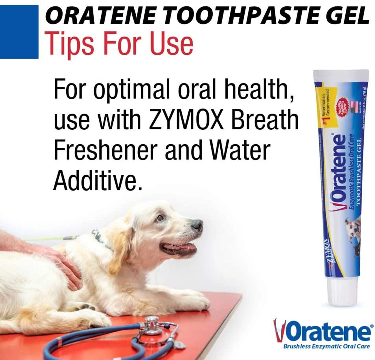 Zymox, Oratene Brushless Toothpaste Gel For Dogs And Cats, 2.5oz 8 Zymox, Oratene Brushless Toothpaste Gel For Dogs And Cats, 2.5oz - Image 6