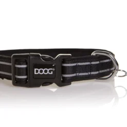 Doog Neoprene Lassie Dog Collar, Black