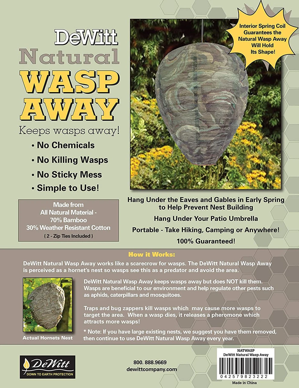 Dewitt Natural Wasp Away, 12" X 9", Camouflage 3 Dewitt Natural Wasp Away, 12" X 9", Camouflage