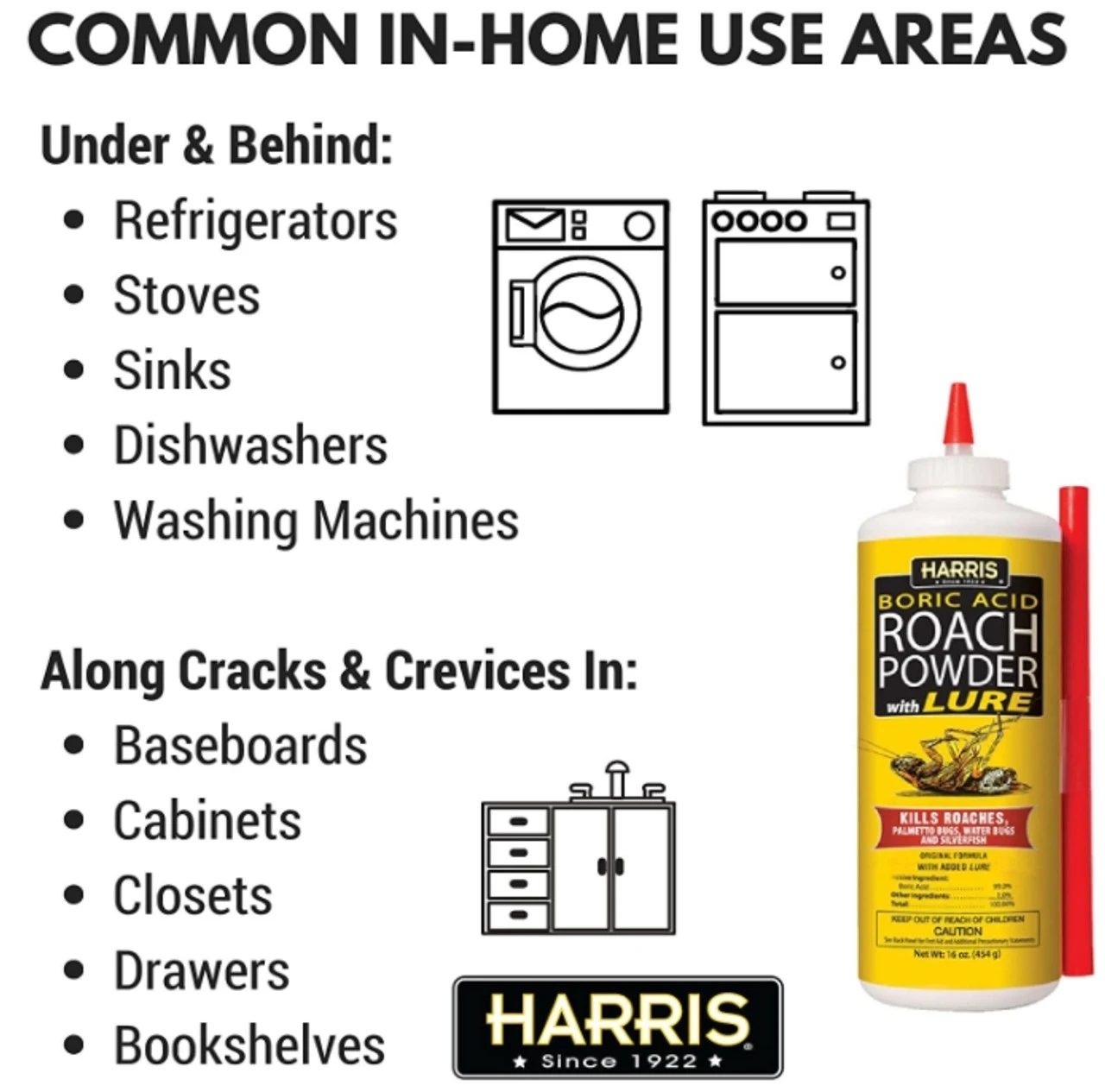 Harris Boric Acid 99% Powder, 16oz 6 Harris Boric Acid 99% Powder, 16oz - Image 4