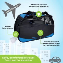 Coastal Bergan Voyager Comfort Carrier, Blue And Black, Large -Garden Supplies Sales 2024 bqritnbapvoinwvlkrsx 11845.1632443857