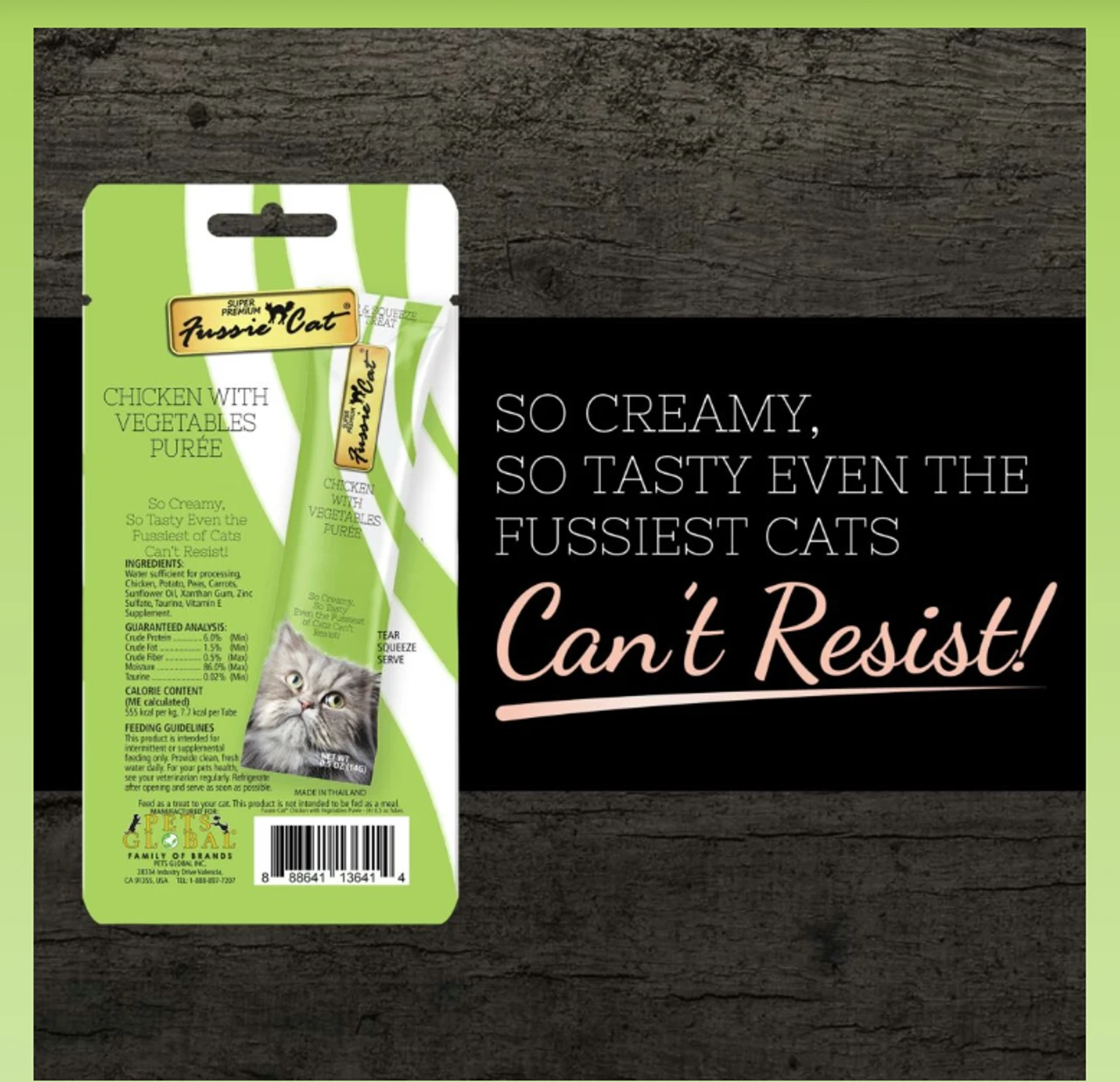 Fussie Cat Chicken/Vegetable Puree, 4ct 4 Fussie Cat Chicken/Vegetable Puree, 4ct - Image 2