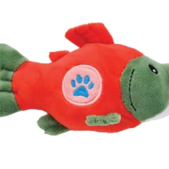 Li'l Pals Paw Plush Salmon Dog Toy, 5"