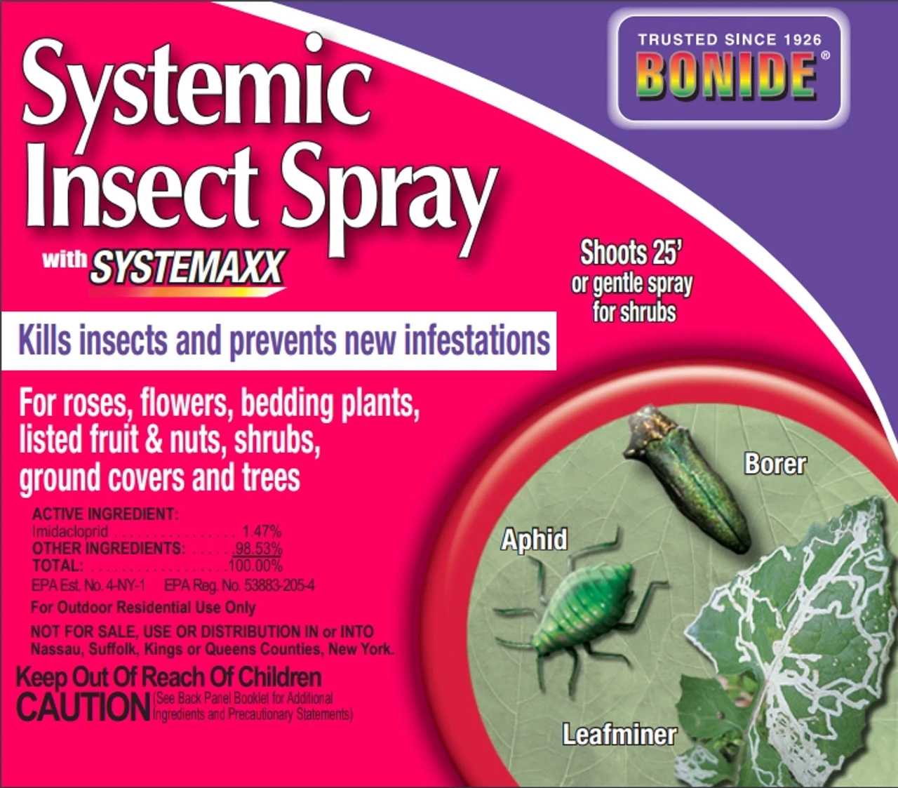 Bonide Systemic Ready To Use Hose End Insect Spray, 32z 4 Bonide Systemic Ready To Use Hose End Insect Spray, 32z - Image 2