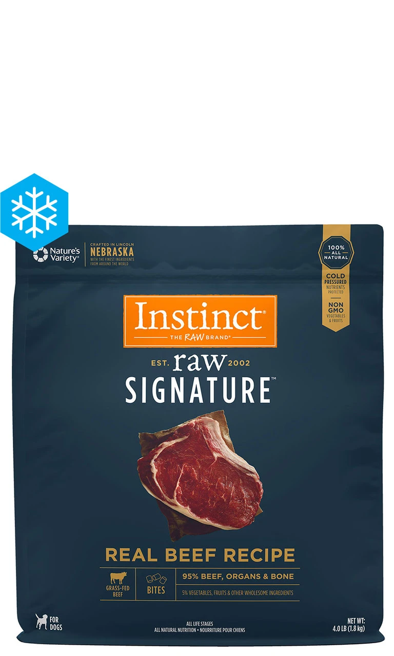 Nature's Variety Instinct Raw Bites Beef, 4lb 3 Nature's Variety Instinct Raw Bites Beef, 4lb