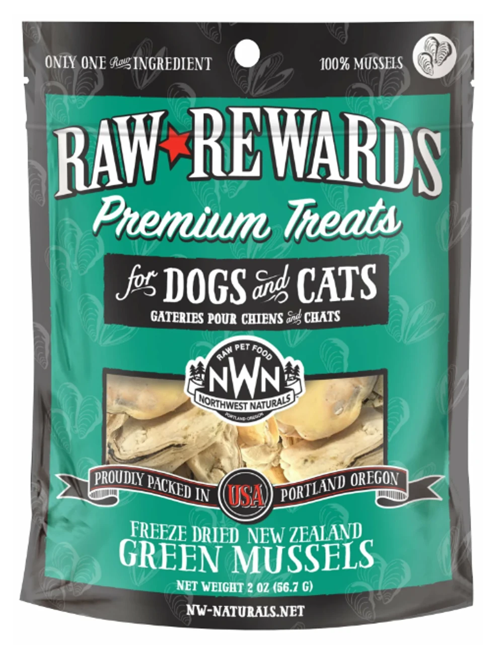 Northwest Naturals Freeze-Dried Mussels, 2z 3 Northwest Naturals Freeze-Dried Mussels, 2z