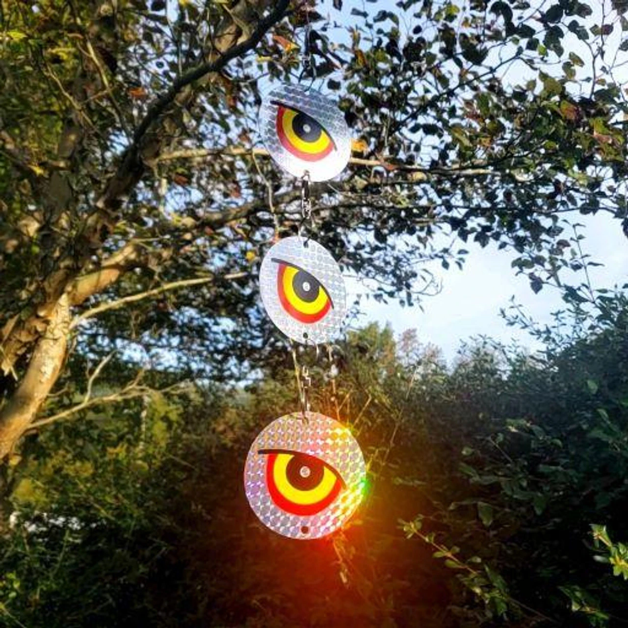 Dalen Guard'n Eye® Full Spectrum Reflective Hanging Disks, 4pk 4 Dalen Guard'n Eye® Full Spectrum Reflective Hanging Disks, 4pk - Image 2