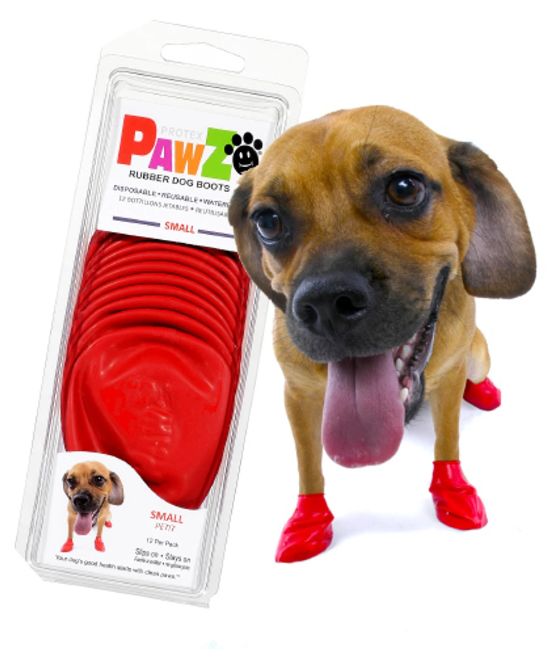 Pawz Rubber Dog Booties 6 Pawz Rubber Dog Booties - Image 4