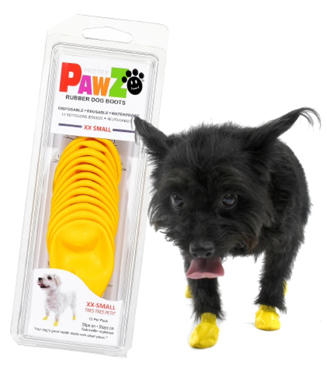 Pawz Rubber Dog Booties 4 Pawz Rubber Dog Booties - Image 2